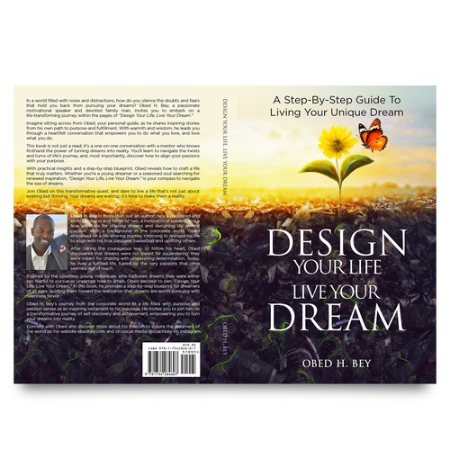 Dream book cover with the title 'DESIGN YOUR LIFE, LIVE YOUR DREAM'