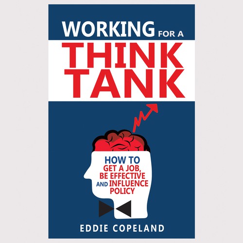 Hand-drawn book cover with the title 'Concept for a book "Think Thank"'