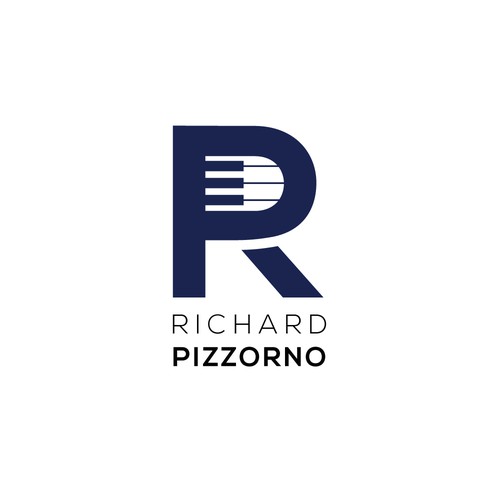 Jazz design with the title 'Richard Pizzorno logo for jazz musician'
