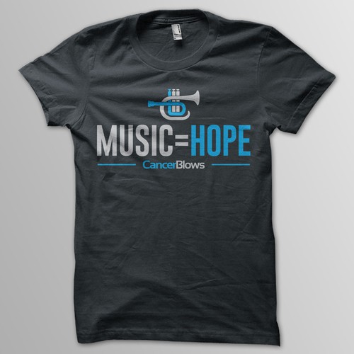 Hope design with the title 'CancerBlows Tees Contest'