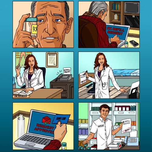 Medical artwork with the title 'Illustration'