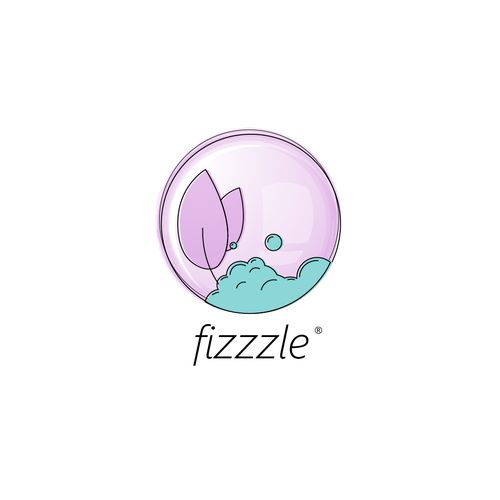 Bath bomb design with the title 'Soft and modern logo for Bath product business.'