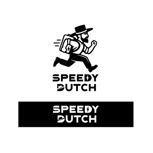 Running logo with the title 'SpeedyDutch'