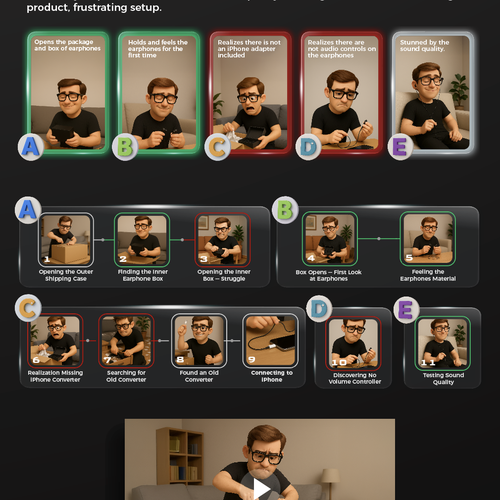 Personal trainer design with the title 'user experience'