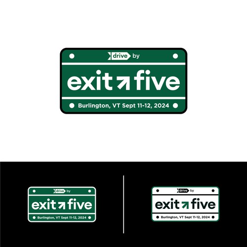 Digital agency logo with the title 'Logo design concept for Exit Five'