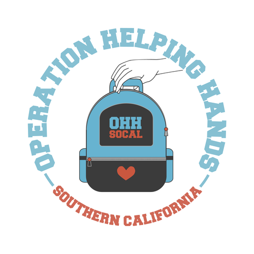 Backpack design with the title 'Logo design for Operation Helping Hands SoCal'