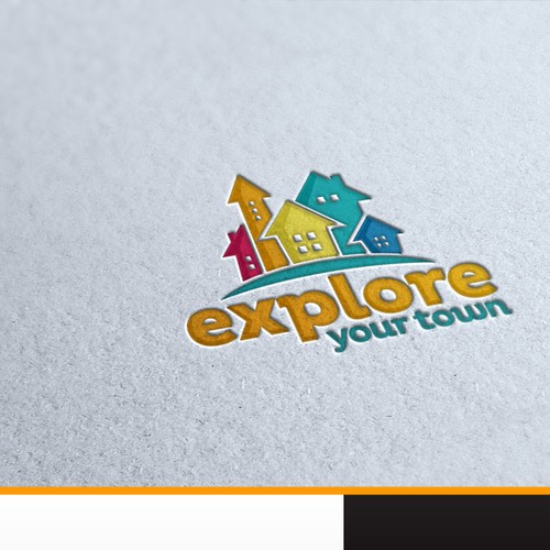 Town logo with the title 'Explore Your Town needs a new logo'