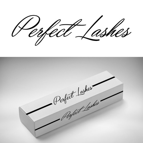 Eyelash logo with the title 'Logo concept for Perfect Lashes'