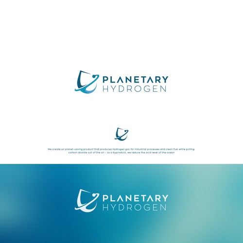 Shape design with the title 'Planetary Hydrogen logo'