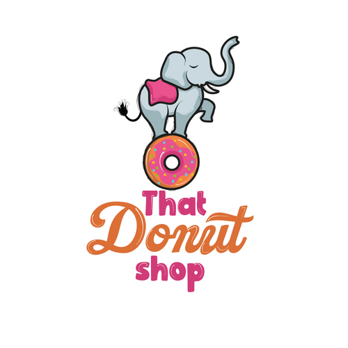 Donut  logo with the title 'Bold and fund logo'