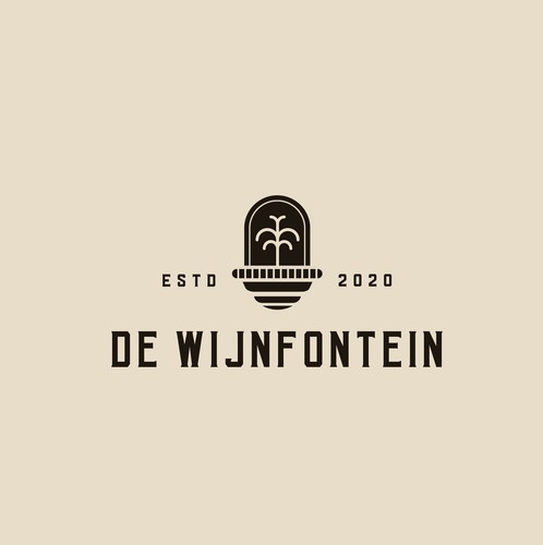 Bar design with the title 'De Wijnfontein '