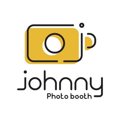 Photo booth design with the title 'Logo Concept for Johnny Photo Booth'