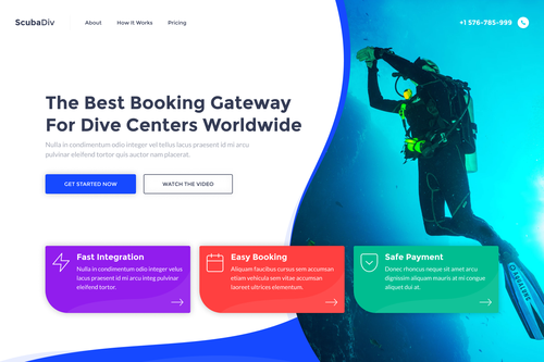 Scuba design with the title 'ScubaDiving '