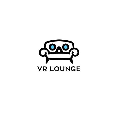 VR logo with the title 'Logo for Virtual Reality company - VR lounge'