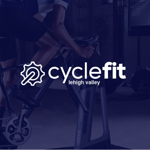 Cycling design with the title 'CycleFit Logo Design'