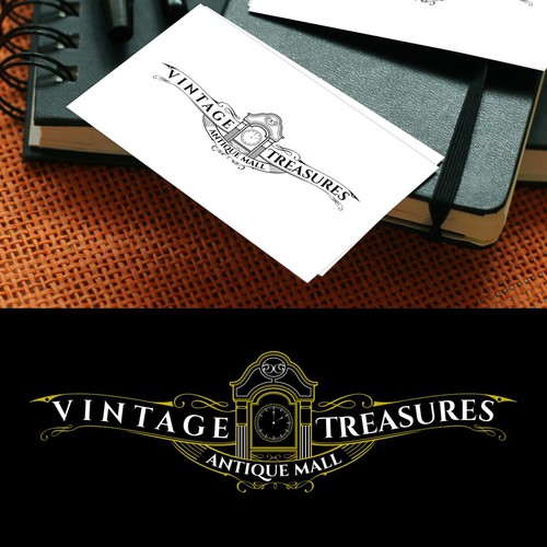 Antique logo with the title 'Antique Treasures'