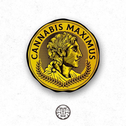 Laurel design with the title 'Cannabis Maximus'
