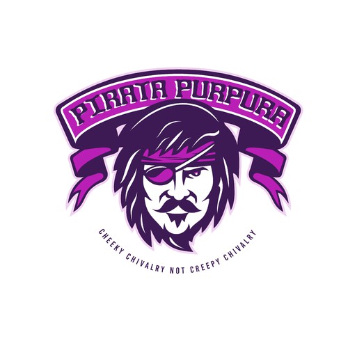 Pirate logo with the title 'Pirata Purpura'