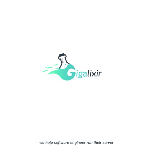 Server logo with the title 'Logo Concept For Gigalixir'