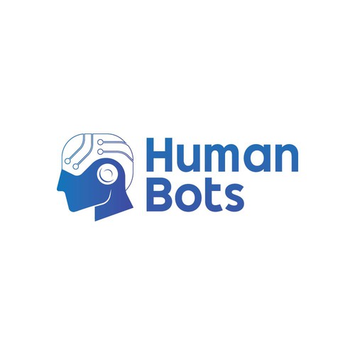 Android logo with the title 'HumanBots Logo'