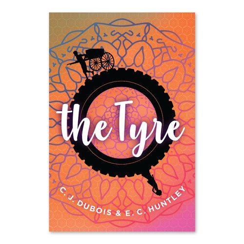 Bright book cover with the title 'Book Cover Contest Entry'