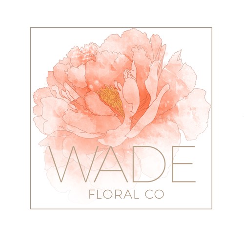 Florist design with the title 'Logodesign for a Florist'