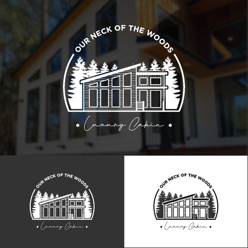 Motel logo with the title 'Luxury Cabin'