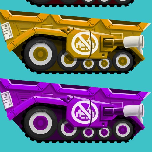 Board game design with the title 'Tanks Stickers'