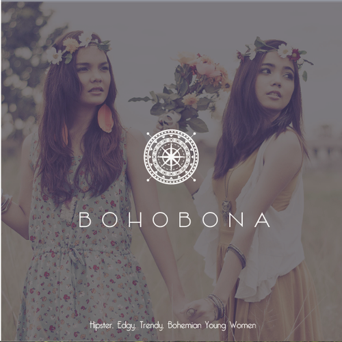 Shirt logo with the title 'BOHOBONA'