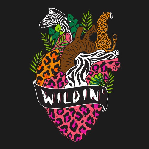 Vintage t-shirt with the title 'Wildlife '