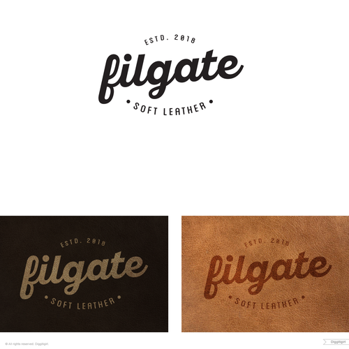 Vintage design logo with the title 'Sleek and strong Typographic logo with a vintage flair '