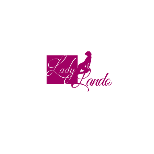 Lady logo with the title 'LADY LANDO  Logodesign for Erotic Search Machine'