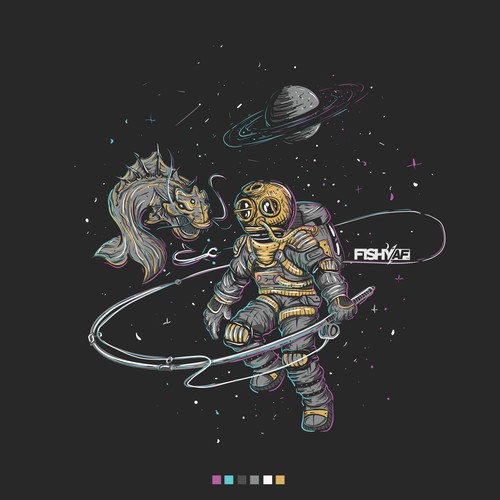 Astronaut t-shirt with the title 'ASTRONAUT'