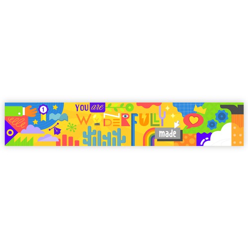 Wall artwork with the title 'You are wonderfully made'