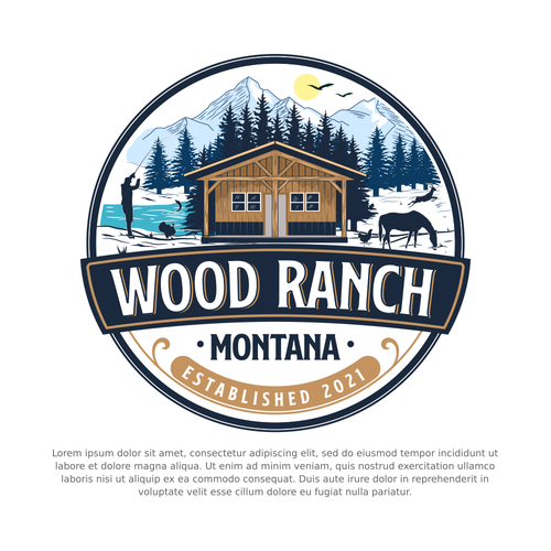 Montana logo with the title 'ranch logo'