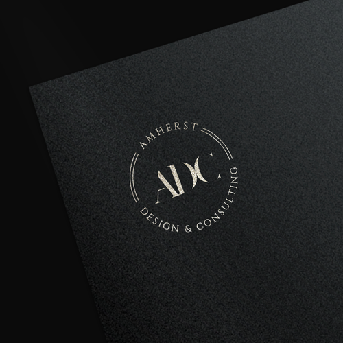 Interior decoration logo with the title 'Feminine logo concept for interior designer'