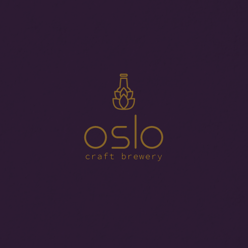 Oslo logo with the title 'LOGO DESIGN CONCEPT FOR OSLO CRAFT BEER'