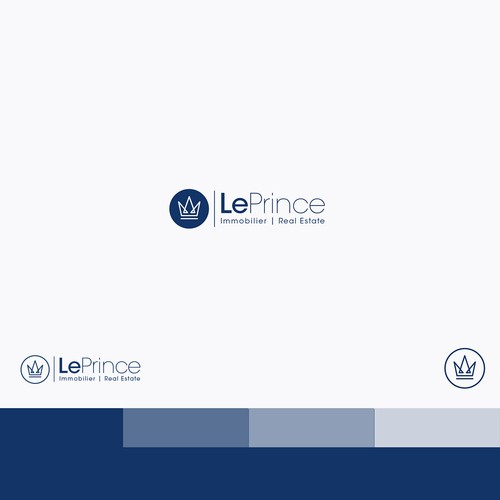 House design with the title 'LePrince Logo (real estate)'