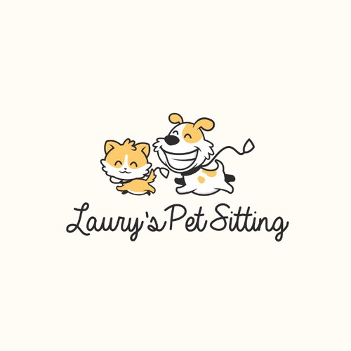 Playful logo with the title 'Laury's Pet Sitting'