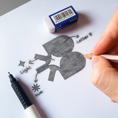 Solar system design with the title 'Belenus Power Group Logo'