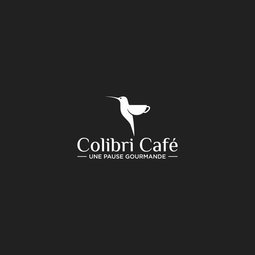 Hummingbird logo with the title 'Colibri café '