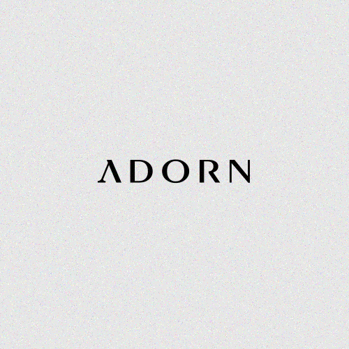 Logo with the title 'ADORN'