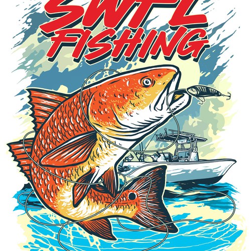 Design with the title 'redfish'