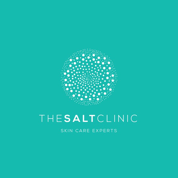 Facial logo with the title 'The Salt Clinic / Skin Care Experts'