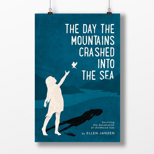 Death design with the title 'The Day The Mountains Crashed Into The Sea'