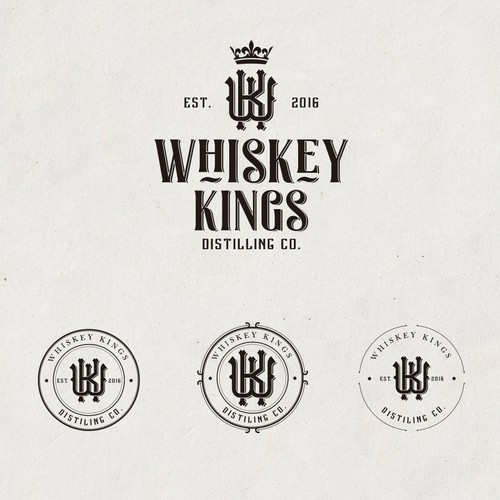 Bourbon logo with the title 'WHISKEY KINGS'