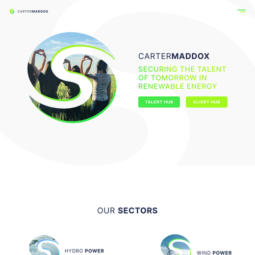 Hydro design with the title 'Green Energy'