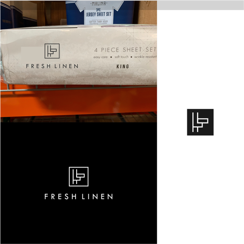 Homeware logo with the title 'F with L monoline'