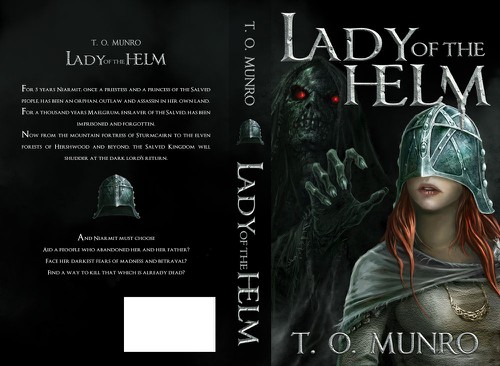 Fantasy design with the title 'Book Cover for T O Munro'