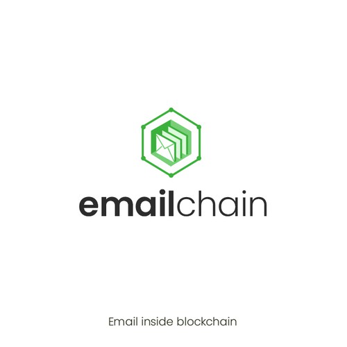 Email logo with the title 'emailchain logo'